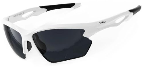 BONDDI Fahrradbrille, Sportbrille für Herren Damen, TR 90 Unbreakable Frame Polarisierte Sportsonnenbrille mit UV400 Schutz, für Radfahren Golf Baseball Laufen Wandern
