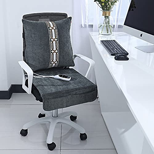 BDXZJ Cojín Asiento Calefactable Asiento Universal, Cojín de Asiento con Calefacción Cómodo de Invierno, Cojín para Silla, 220V para Uso Doméstico Y En Sillas de Oficina Grey