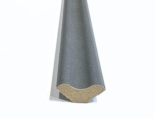 Vegas Flat Grey Scotia Beading For Laminate, Wood, LVT Scotia/Skirting Flooring Edging Strip (10)