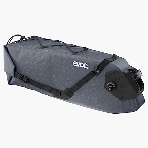 EVOC SEAT Pack BOA WP 6 Satteltasche, Steel | praktische Satteltasche, wasserfeste Bikebag, leichtes Fahrradzubehör, Fahrrad Tasche hinten, Gewicht: 450 g
