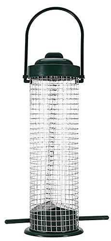 Bird Feeder, Feeder, Bird Feeder, Feeder Column, Nuts, , Wild Bird Feed Fat Ball Holder for Hanging, Feeder for Wild Birds, Feeder with Roof