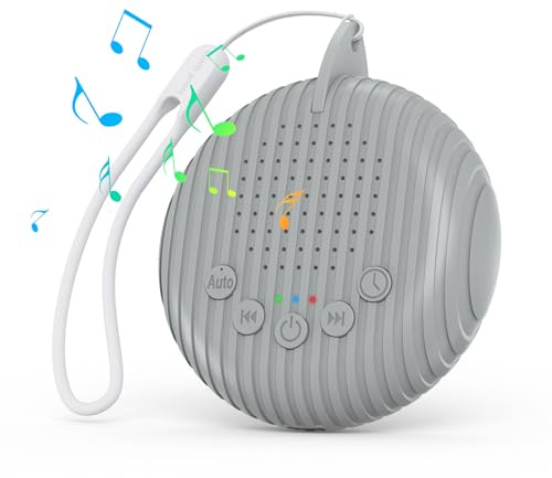 ORIA Macchina per Rumore Bianco, Macchina del Rumore per Bambini Ricaricabile Tramite USB, 10 Suoni Rilassanti della Natura, Macchina per Suono per Neonati e Adulti con Funzioni Timer e Memoria