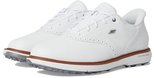 Skechers Homme Go Golf Prestige SL Waterproof Spiked Golf Shoes Slip-in ENTRAINEUSE, White Spikeless, 43 EU