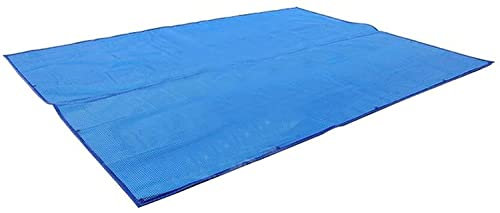 Solarabdeckplane Schwimmbadabdeckung Rechteckige Whirlpool-/Poolabdeckung Mit Ösen, Luftpolster-Wärmedämmdecke, Blaue Solar-Poolabdeckung, For Oberirdische Pools/Rahmenpools/aufblasbare Pools(3m x 6m(