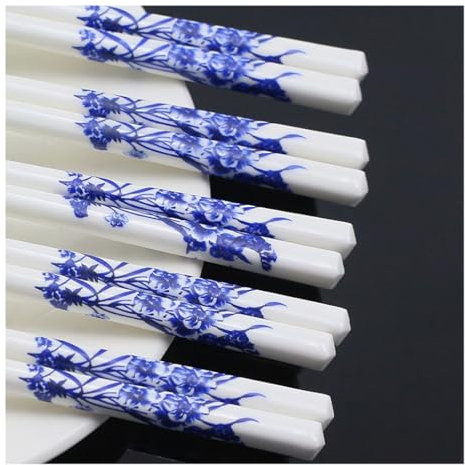 Bacchette Cinesi In Porcellana, Set Regalo Regalo In Porcellana Set Di Bacchette, Bacchette Riutilizzabili, Lavastoviglie In Lavastoviglie Resistenza Ad Alta Tempera E