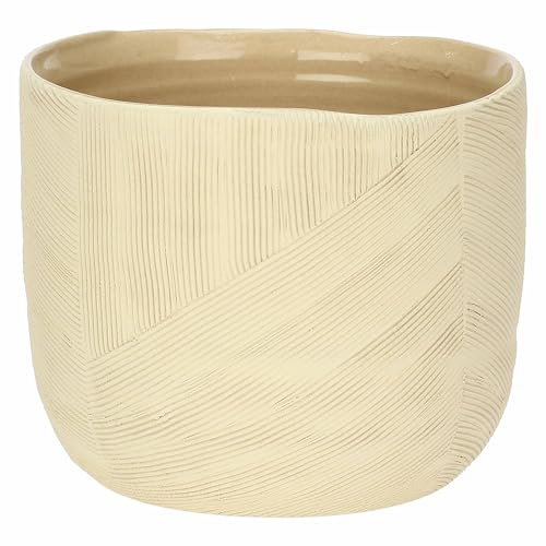 RITUALI DOMESTICI - Cachepot M Made of Ceramic, 18 x 18 cm, Depth 13 cm, Sulledune Collection
