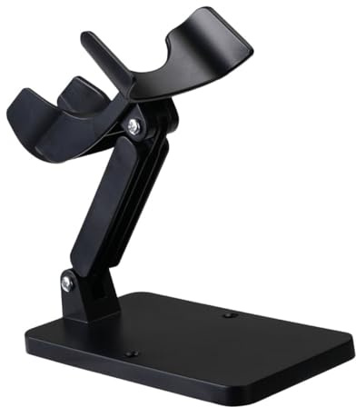 Lurrose Barcode Halterung Scannen und Halterung für Handscanner Multifunktionaler Verstellbarer Ständer aus Abs Kunststoff in Schwarz Kompatibel mit Handheld Scannern für Geschäfte