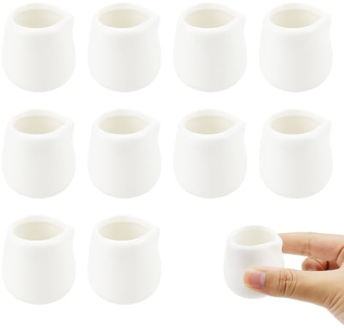 Qerutk Lot de 10 mini pots à lait en céramique blanche de 50 ml, sans poignée, pour café, latte, art, expresso, thé, dessert et condiments – Passe au lave-vaisselle