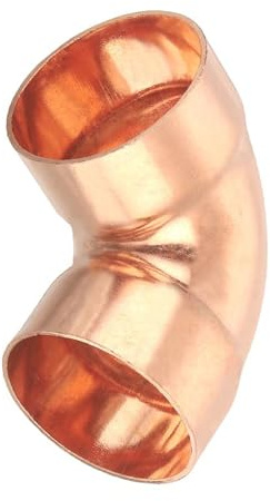 Unifizz 1Pcs 35mm ID 1.2mm Thick 90 Degree Copper Elbow Short Turn Pipe Fitting Connector for Plumbing Refrigeration and Air Conditioning