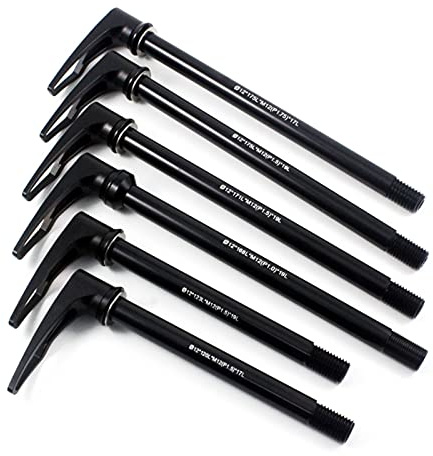 Janmobrian Perno Passante,Adattatore Perno Passante Bicicletta Thru Axle Bike Hubs Tube Skin Schizzi Assale Anteriore Assale Posteriore con Uscita Rapida 175mm 171mm 168mm 123mm 120mm P1.5 P1.75