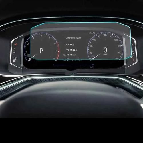 Láminas Protectoras de Pantalla para VW, Polo, T-Cross 2018-2019, Panel de Instrumentos de Coche, película Protectora de Vidrio Templado, Accesorios Adhesivos para el Interior del Coche.