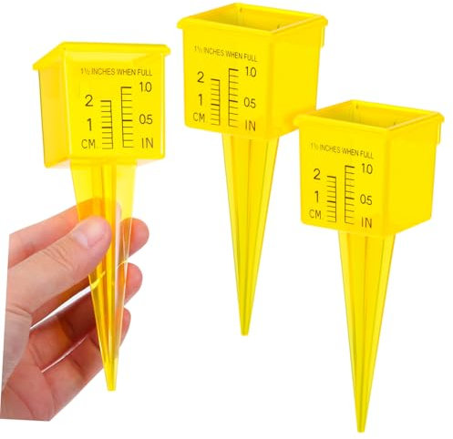 INOOMP 3pièces Pluviomètre Plastique De Pouce pour Mesures Précises De Pluie Extérieur Outil pour Jardin Et Pelouse