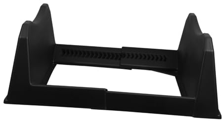 DOITOOL Supporto Porta Pneumatici in Pp Nero per Camion e Garage, Installazione Rapida Senza Attrezzi, Base Regolabile per Pneumatici di Ricambio Auto e Camion
