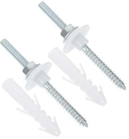 Uonlytech Wall-Mount Washbasin Installation Screws Bathroom Basin Fastening Bolts Heavy Duty Mounting Screw Kit for Sink Repair and Secure Fittings