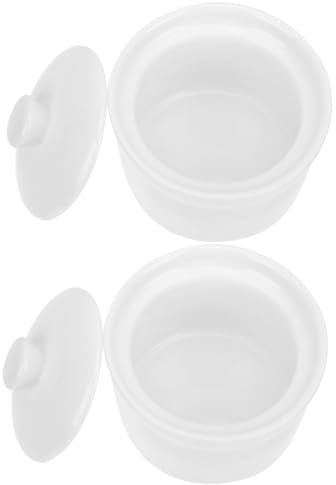 Cuenco de Cerámica para Guisar 2, Blanco con Tapa
