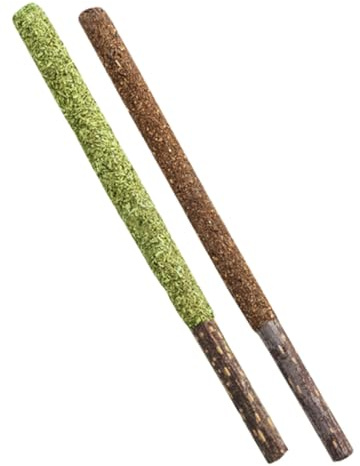 NOLITOY 12 pièces Bâtonnets à Mâcher pour Chat Actinidia Polygama Snacks Dentaire Naturel pour Chats Intérieur
