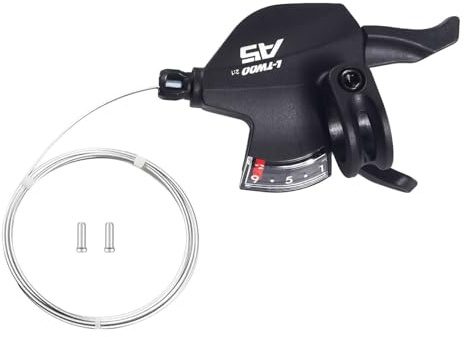 CNCLOL Cambio posteriore 9 velocità per Shimano/Sram,Deragliatore posteriore bicicletta 9 V Mtb,Leva del cambio 9 V Leva per mountain bike, Strada Comando Cambio.