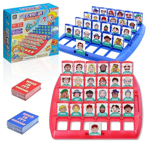 Vkwcck Chi è? - Divertente Gioco da Tavolo di Indovinelli, Gioco Originale Indovina Cosa, Giochi Divertenti, Giochi di Indovinelli per Famiglie, Chi Sono? Classico Gioco di Indovinelli per Famiglie