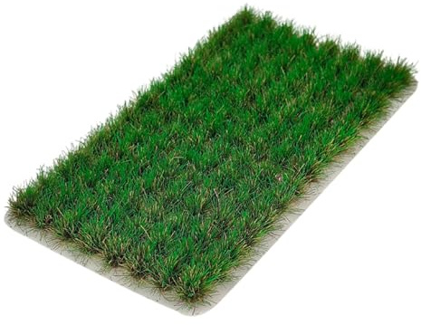 Chosertory Miniaturas de Hierba, Mechones de Hierba Artificial para Maquetas, Mechones de Arbustos Bajos, Kit de Maquetas de Terreno, Materiales de Manualidades, Verde Oscuro