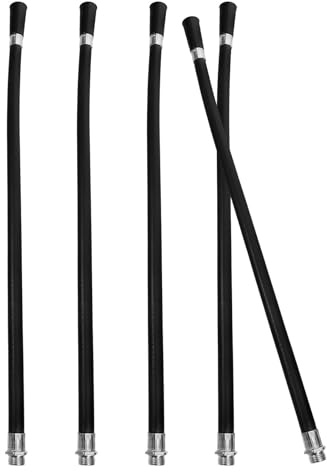 Lurrose Tubo Flessibile in Plastica per Estintore Casa, Ugello Spray Estintore Nero Design Flessibile per Estintori da 4kg, Confezione da 5 Pezzi