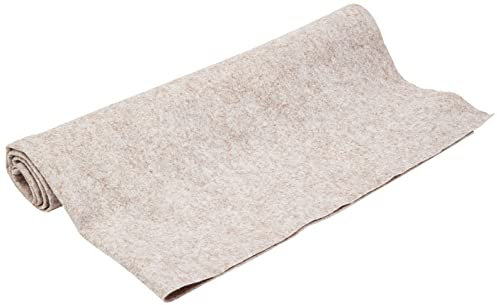 Handicraft Wool/Viscose Felt Fabric Material - Marl Fawn V10, 1Mtr 100cm x 90cm