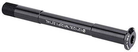 Dilwe Fahrrad Gabel Achse, Fahrrad Steckachse Aluminiumlegierung Vorderradgabel Welle Naben Rohr Gabel Steckachse Hebel Zubehör für Rennrad, Mountainbike(ø12*123L*M12(1.5 * 14L)