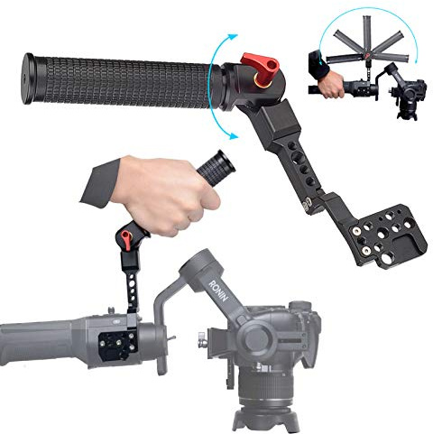 200 Grad Verstellbarer Griff für DJI Ronin S SC Gimbal-Stabilisator, ergonomisches Design, Gummigriff, perfekt für jeden Winkel