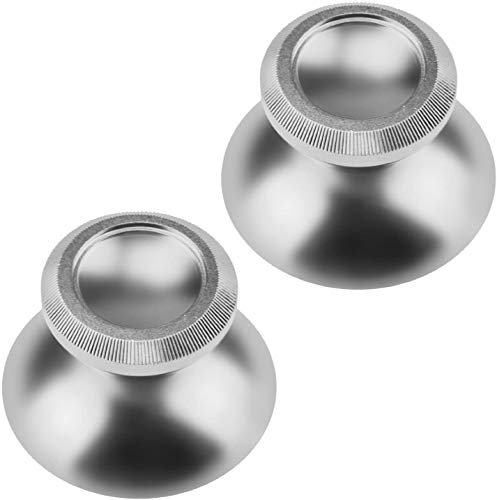 Silicone mushroom Thumb Stick Grip Cap Joystick Thumbsticks Caps Cover for Xbox 360 controller (Aluminum Silver)