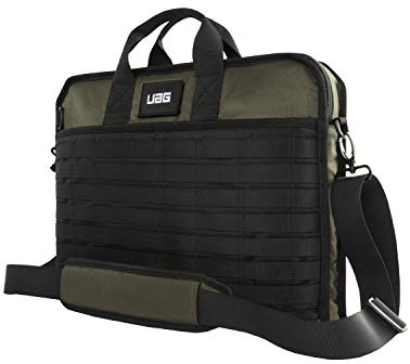 URBAN ARMOR GEAR UAG Tactical 14-inch Slim Brief, fits Most Devices up to 13-inch to 14-inch, Rugged Protective Slim Secure Laptop Tablet Carrying Bag with Shoulder Strap, Olive