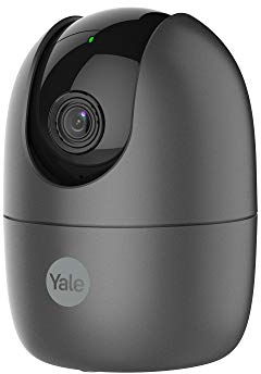 Yale SV-DPFX-B - Indoor Wi-Fi Camera - Pan and Tilt - Motion Detection - Two Way Talk - Privacy Mode - HD Live Viewing - Works With Google and Alexa, Black