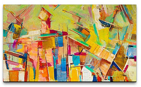 Bilder XXL Abstrakte Kunst 120x70cm Wandbild auf Leinwand