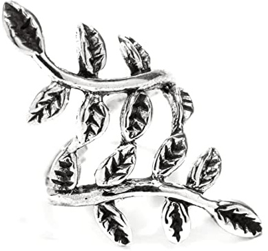 WINDALF Elfen Ohrklemme FAIRYTALE 23 mm Blumen Ohrschmuck Boho 925 Sterlingsilber Haarschmuck
