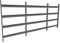 Melko Griglia per finestre, protezione anti-effrazione, in acciaio, 60 x 100 – 190 cm, ringhiera antieffrazione, balcone, finestra della cantina