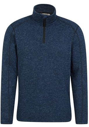Mountain Warehouse Polaire à Demi-glissière Idris pour Homme - Sweat-Shirt en Micro Polaire, Anti-Boulochage, Respirant et léger - Printemps été