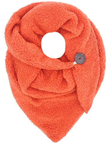 FASHION YOU WANT Damen KuschelSchal, Teddyfell Baumwolle Dreieckstuch Frauen Winterschal Herbstschal Warm Dreieck Schal Halstuch Scarf