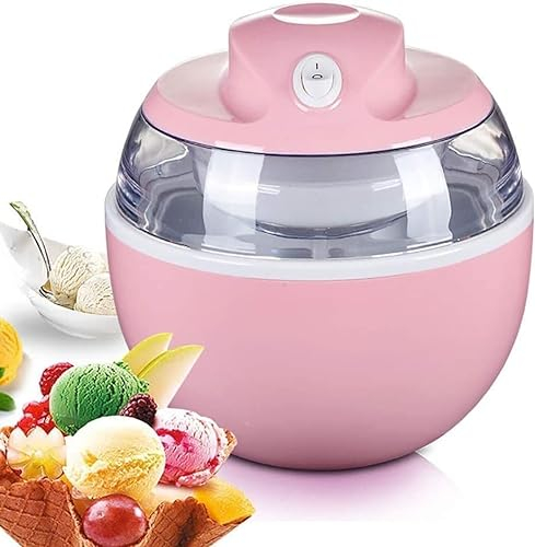 Samnuerly Ice Cream Maker Kids,Soft Serve Ice Cream Machine Home,Electric Ice Cream Maker With Built In Freezer