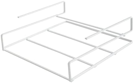 STOBOK Under Desk Shelf Organizer Iron Laptop Holder Hanging Book Storage Rack for Home Office Classroom Space-saving for Accessories Supplies
