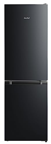 Comfee RCB169DK2(E) Kühl-/Gefrierkombination/150 cm Höhe/Low Frost/Einstellbare Kühlschranktemperatur/LED-Licht/195 kWh/Jahr/115L Kühlteil/59L Gefrierteil/Schwarz