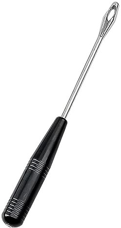 SEIWEI (Schwarz) Edelstahl Angelhaken Entferner Detacher, sicher und verletzungsfrei, schnelle Entfernung Unhooking Tool, Disgorger für Angelhaken, schnelle Entkopplung, 1 Stück, Angeln Zubehör