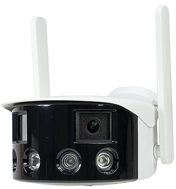 PNI Caméra de vidéosurveillance IP590, sans Fil, avec IP, Double lentille, 2 x 2MP, 180 degrés, Fente pour Carte Micro SD
