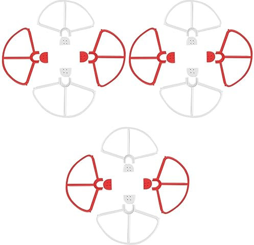 ibasenice 12stücke Teiliges Propellerschutzset Für Phantom Schnelle Montage Rote Und Weiße Farbvarianten Schützt Rotorblätter Vor Stößen Und Stürzen Hergestellt Aus Robustem