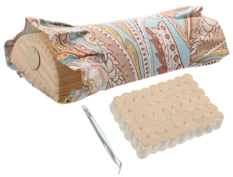 TOVINANNA Nackenstützkissen Aus Holz Wiederverwendbares Moxibustionskissen Mit Wärmetherapie Für Schulter Und Nackenmassage Ergonomische Halswirbelstütze Für Entspannung