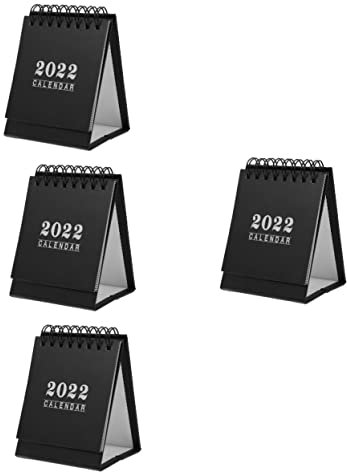 STOBOK 4stücke Tischkalender Kreativer Schreibtischkalender Für Büro Desktop Weihnachtsgeschenk Design Stabiler Drahtbindung