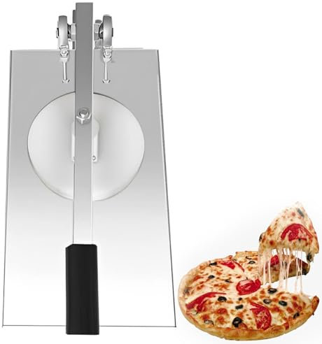 12-24cm Stainless Steel Pizza Dough Pastry Manual,Pizza Dough Press Machine,Household Pizza Presser Kitchen Tools for Pizza, Tortilla,12cm