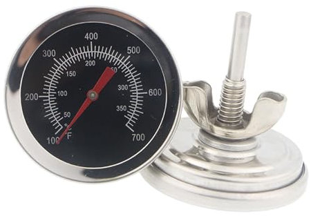 JISADER Jauge de température Thermomètre à Pizza Four Professionnel 50-350°C Thermomètre BBQ Thermomètre Barbecue pour Camping Cuisinier Boeuf