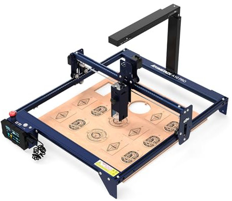ATOMSTACK A10 Pro Laser graviermaschine mit AC2 LightBurn Kamera 1080P HD-Video 50W Gravur Schneidemaschine 10W Lasertreiberleistung Laser Gravurmaschine für DIY Holz Metall Bastelpapier Acryl Leder