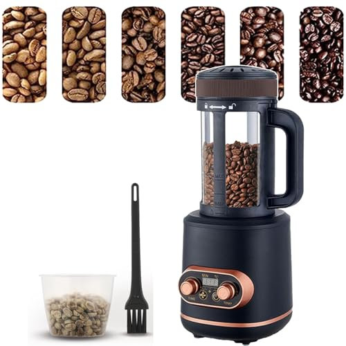 2200w Coffee Bean Roaster Machine,Maximum Temperature 240℃,250g Capacity,with Cooling Mode and Silver Skin Filte,Suitable for Coffee Baking