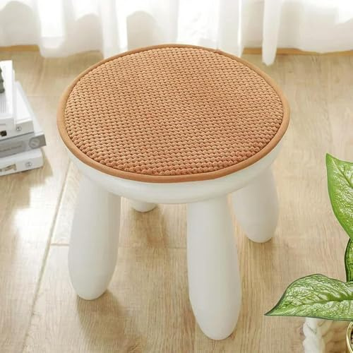 VIXDA 1 Coussin de Chaise Rond de 25 cm, Couleur Bonbon, Coussin de siège avec Cordon de Serrage, décoration d'intérieur, Coussins décoratifs, Coussin de Chaise de Bureau