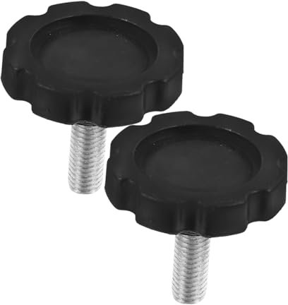 BESPORTBLE 2 Pièces Bouton de Serrage M8 Tube pour Pied de Parasol Insert pour Pied de Parasol Pp Fer Noir pour Extérieur et Base