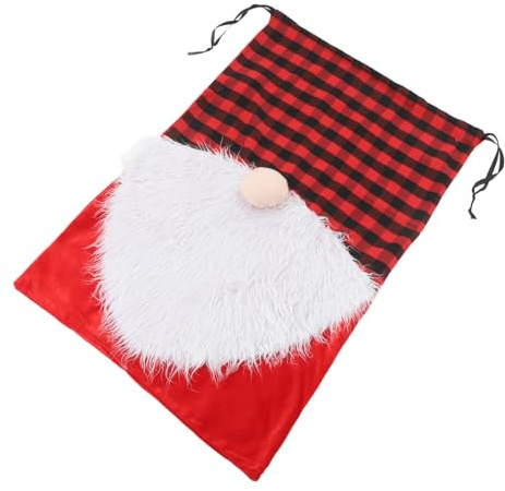 HOOTNEE Großer Weihnachtsgeschenksack Mit Kordelzug Weihnachtsbeutel Aus Praktisch Für Geschenke Und Dekoration Wiederverwendbar Und Robust